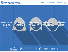 Tablet Screenshot of lenguas-vivas.com